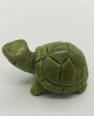 Hand-carved jade tortoise turtle feng shui cure figurine