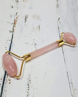 Authentic Rose Quart Gemstone Facial Roller