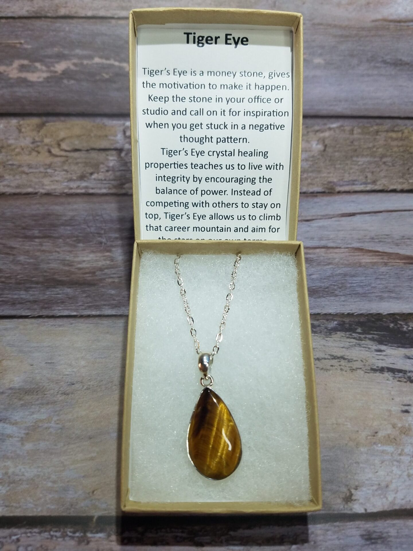 Tiger Eye Teardrop Pendant Grounded Lifestyles