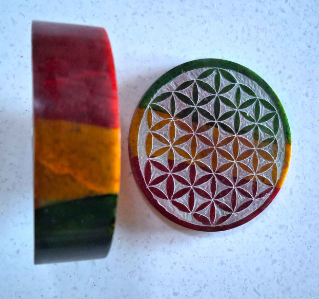 Flower of Life Soapstone Gift Box Grounded Lifestyles