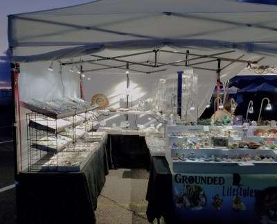 Grounded Lifestyles Marketplace booth set up