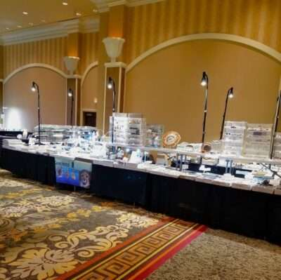 Grounded Lifestyles Gem Show Booth setup