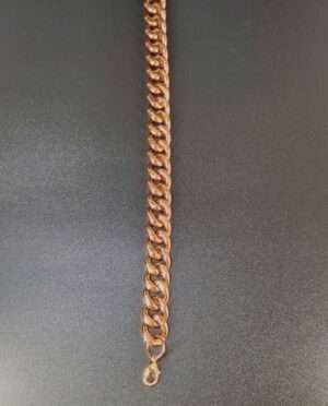 Solid Copper Link Bracelet, 8.5 inches, polished finish