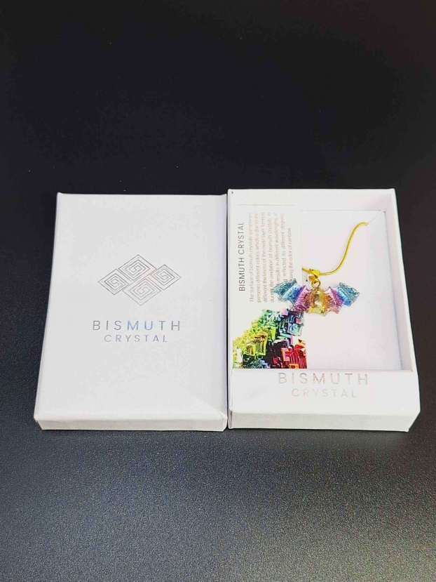 Bismuth Bat Pendant Gift Set Grounded Lifestyles Products