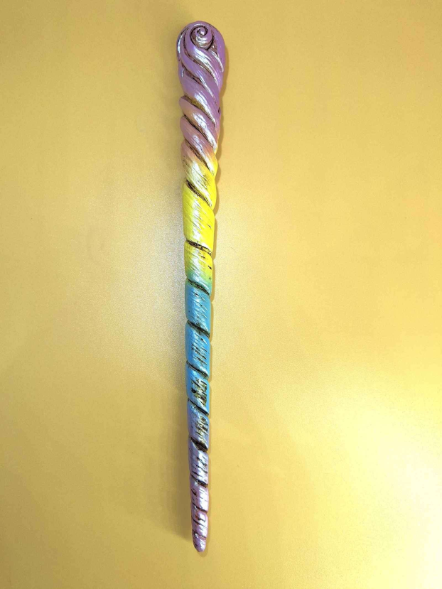 Hand Painted Unicorn Horn Wand Grounded Lifestyles Products