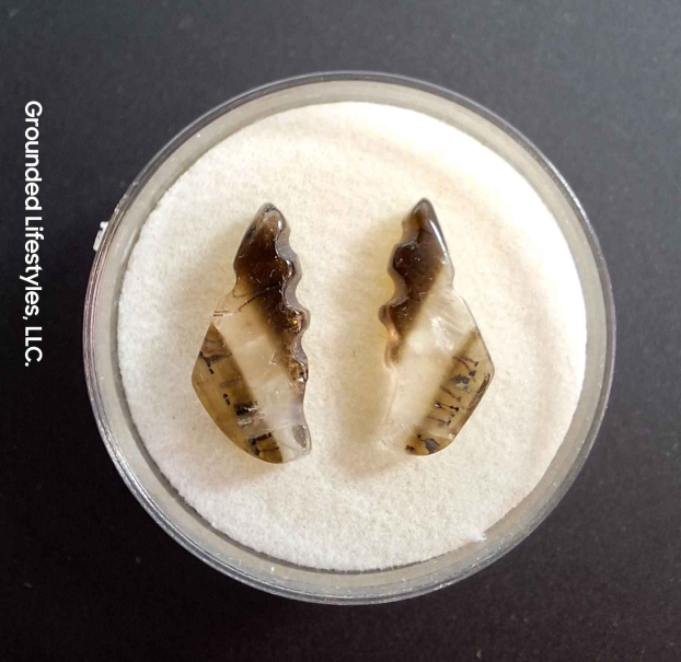 Black Tourmaline and Quartz Butterfly Wings Grounded Lifestyles