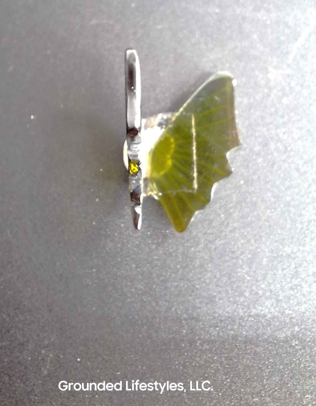 Green Tourmaline Carved Butterfly Wings Grounded Lifestyles