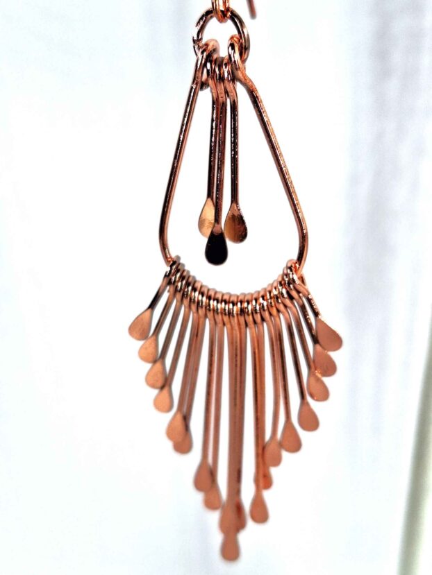 Copper Earrings 2 Inches - Image 2