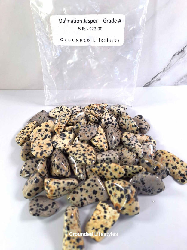 Dalmation Jasper Half Pound Tumbled Stone - Image 2