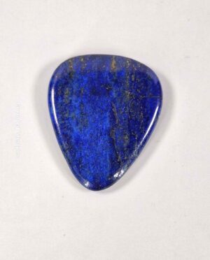 Lapis Lazuli guitar pick showcasing unique mineral patterns