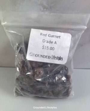 Red Garnet tumbled stone pack with polished deep red gemstones