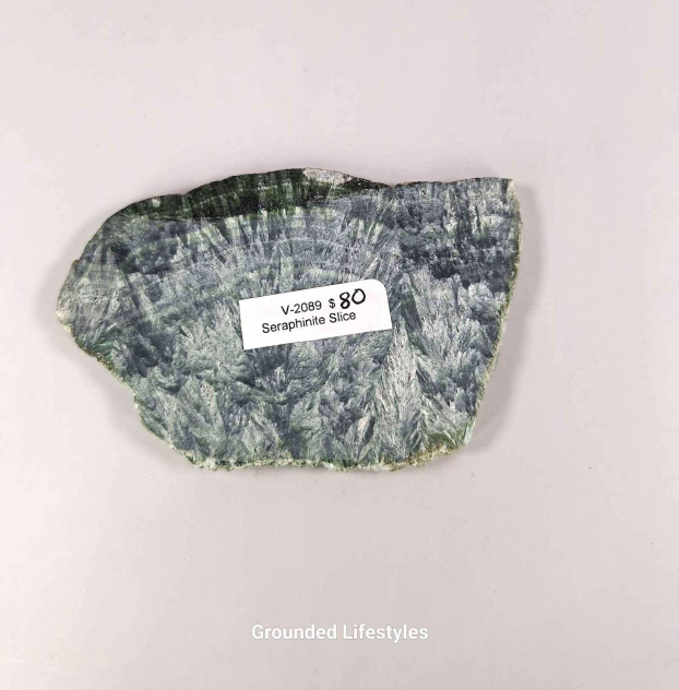 Seraphinite Slice – Siberian Mineral Specimen - Image 2