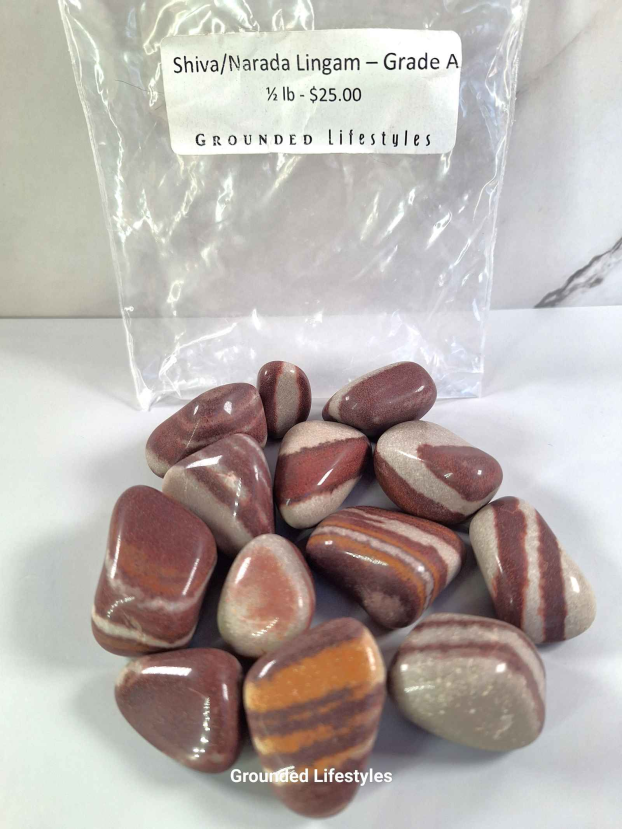 Shiva Narada Lingam Tumbled Stone Half Pound - Image 2
