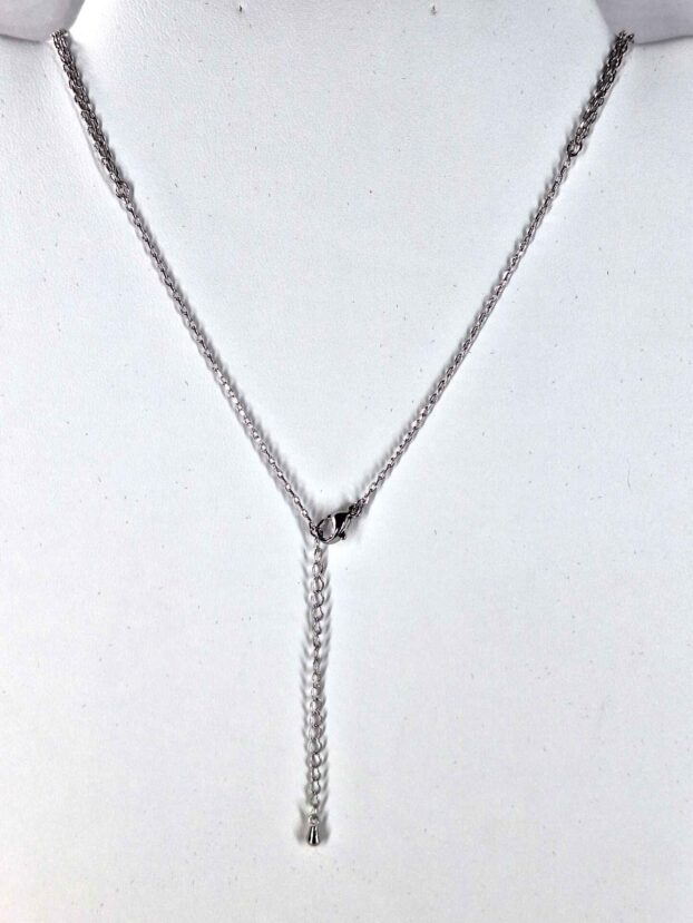 Double Heart Cubic Zirconia Pendant - Image 2