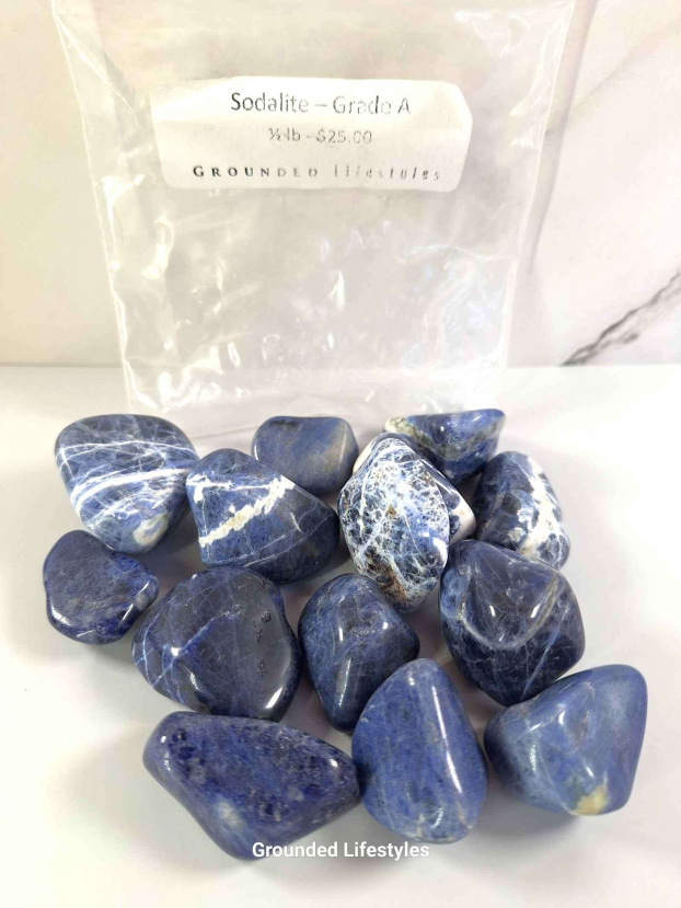 Sodalite Half Pound Tumbled Stone - Image 2