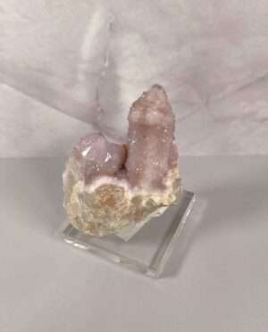 Spirit Quartz cluster from South Africa with central crystal and surrounding points