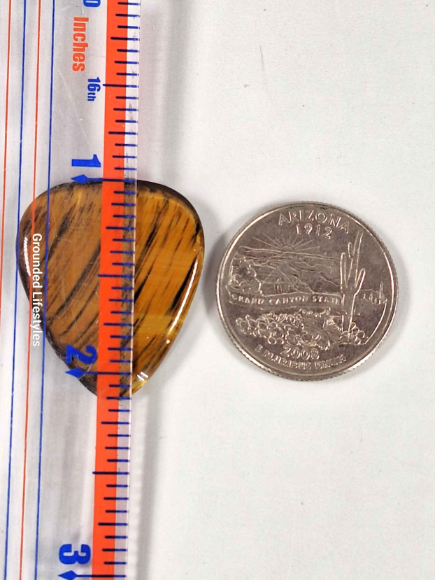 Tiger Eye Guitar Pick - Image 2