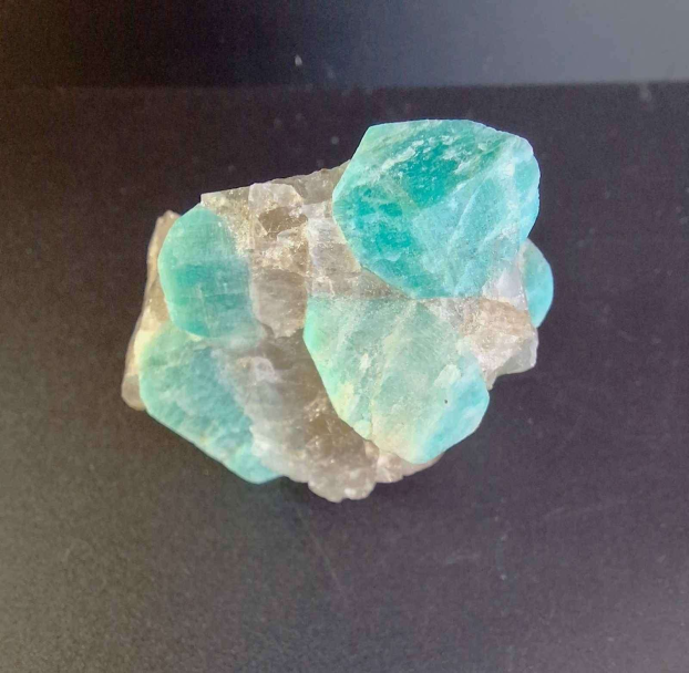 Amazonite and Smoky Quartz Crystal Cluster Colorado Specimen - Image 3