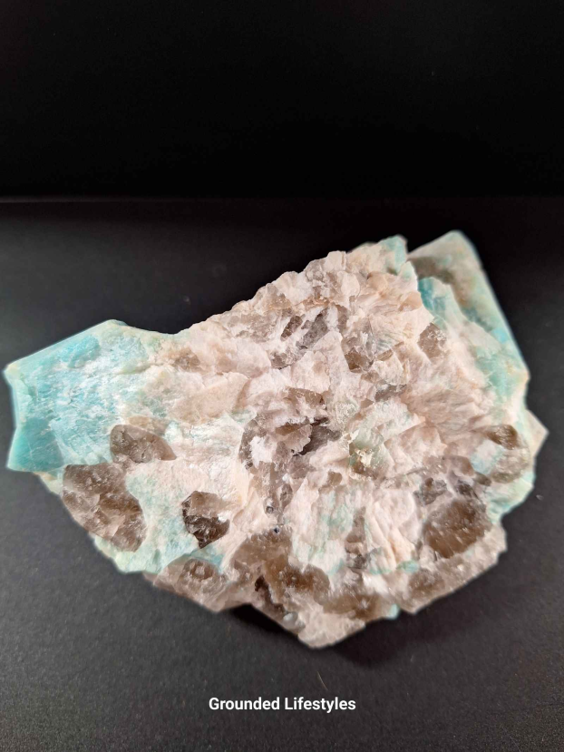 Amazonite with Smoky Quartz Colorado Rare Crystal Specimen - Image 2