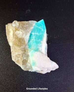 Amazonite Crystals with Smoky Quartz Cluster Specimen from Colorado