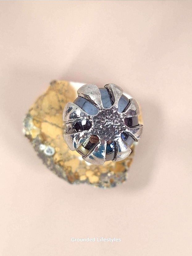 Pewter Hot Air Balloon on Cobra Jasper - Image 3