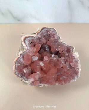 Pink Amethyst geode natural quartz Argentina