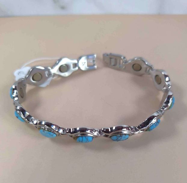 Stainless Steel Turquenite 5000 gauss Magnetic Bracelet - Image 2