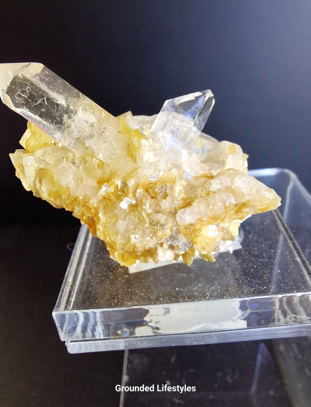 Star Mica (Muscovite) on Cathedral Quartz Minas Gerais, Brazil - Image 2