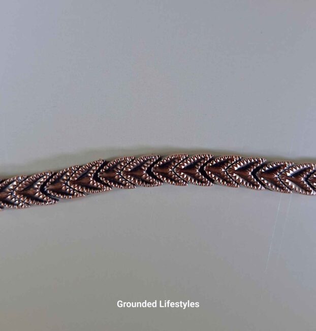 Copper Alloy Herringbone 5,000 Gauss Magnetic Bracelet