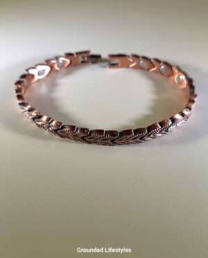 Copper Alloy Herringbone 5,000 Gauss Magnetic Bracelet
