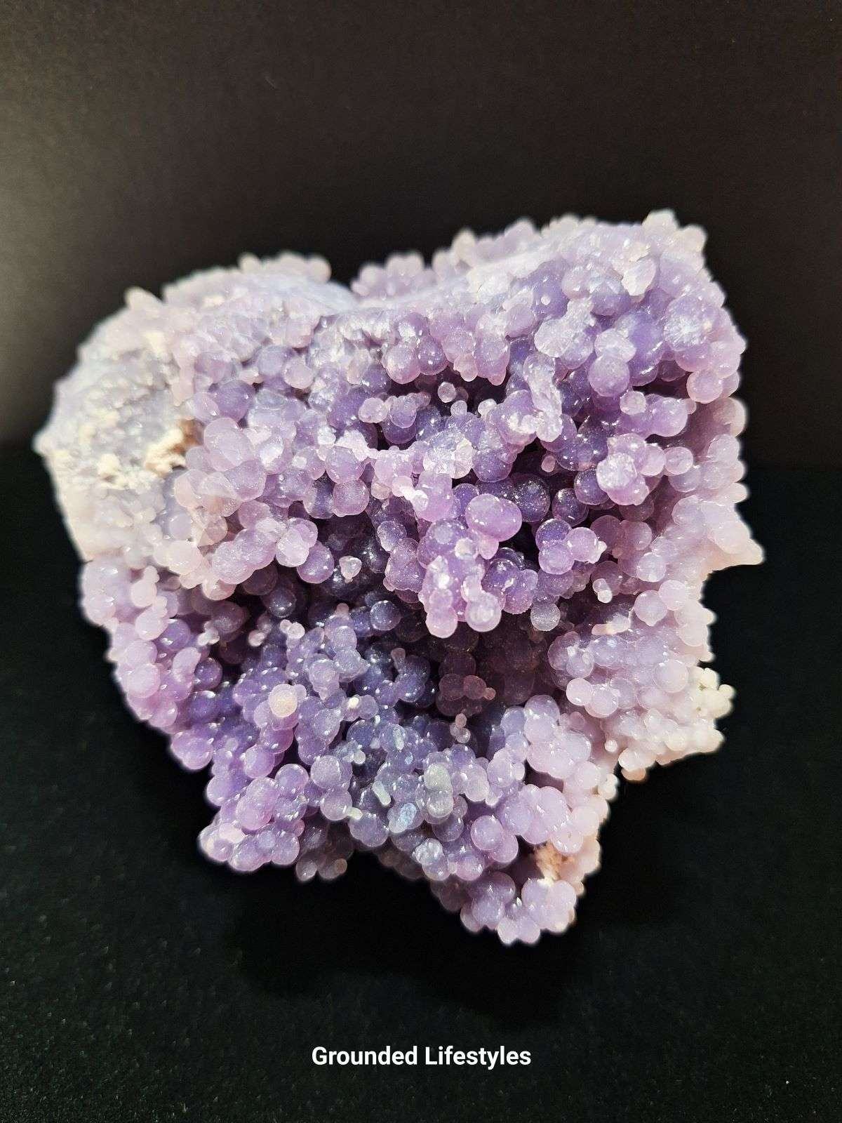 Purple chalcedony grape agate specimen Indonesia