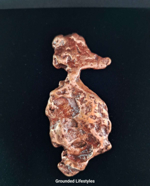 Naturally shaped copper specimen from Michigan resembling a duck