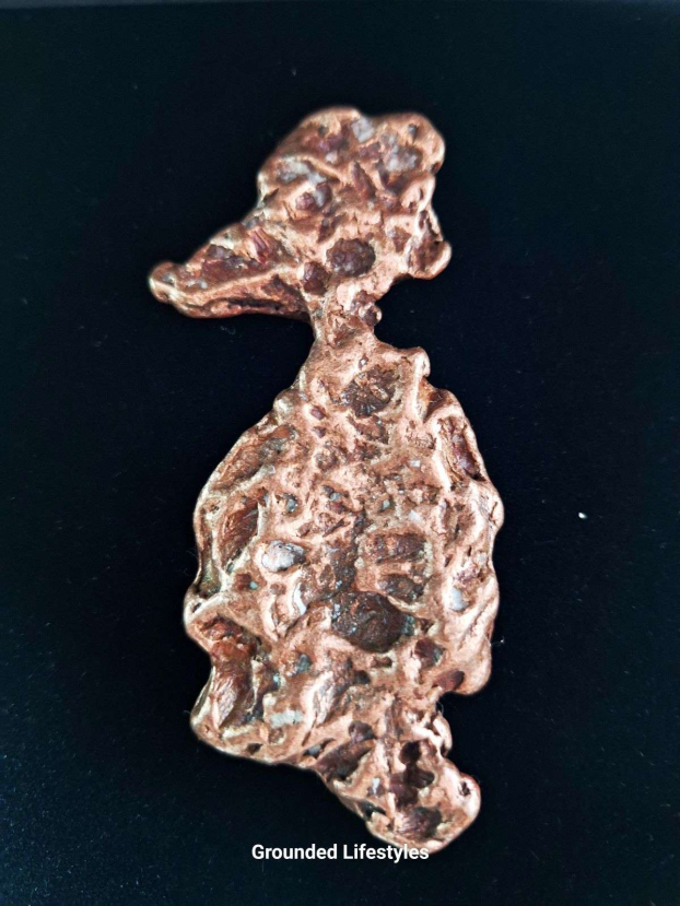 Naturally shaped copper specimen from Michigan resembling a duck