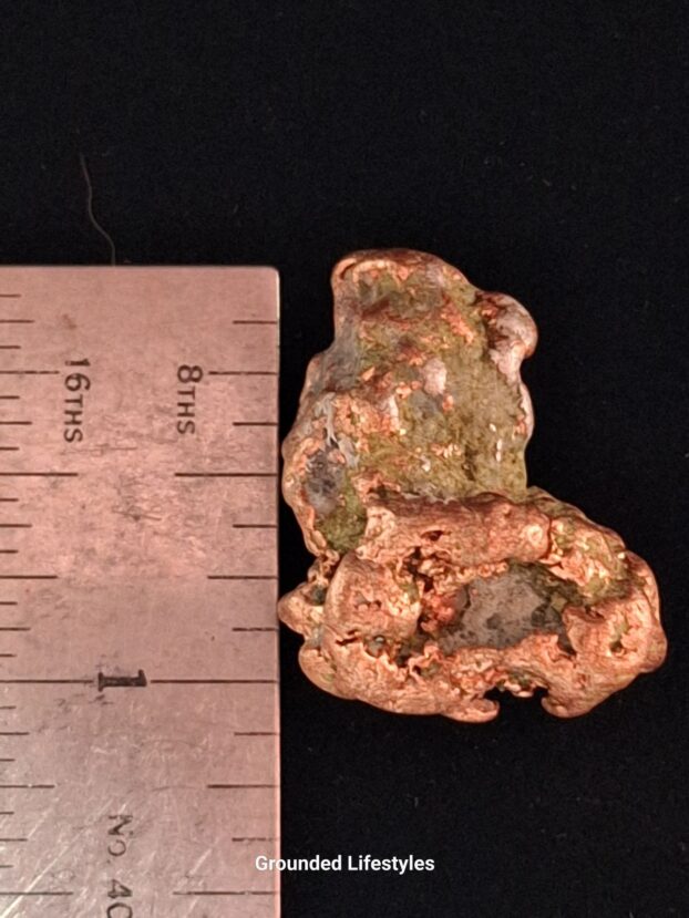 Natural copper and silver half-breed specimen from Michigan