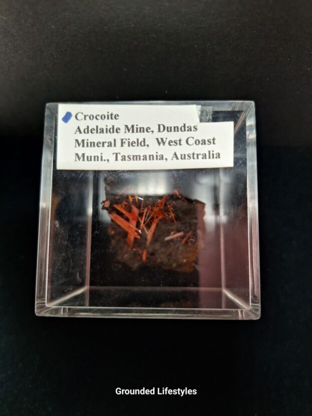 crocoite 2 inch crystal cluster from Tasmania Australia