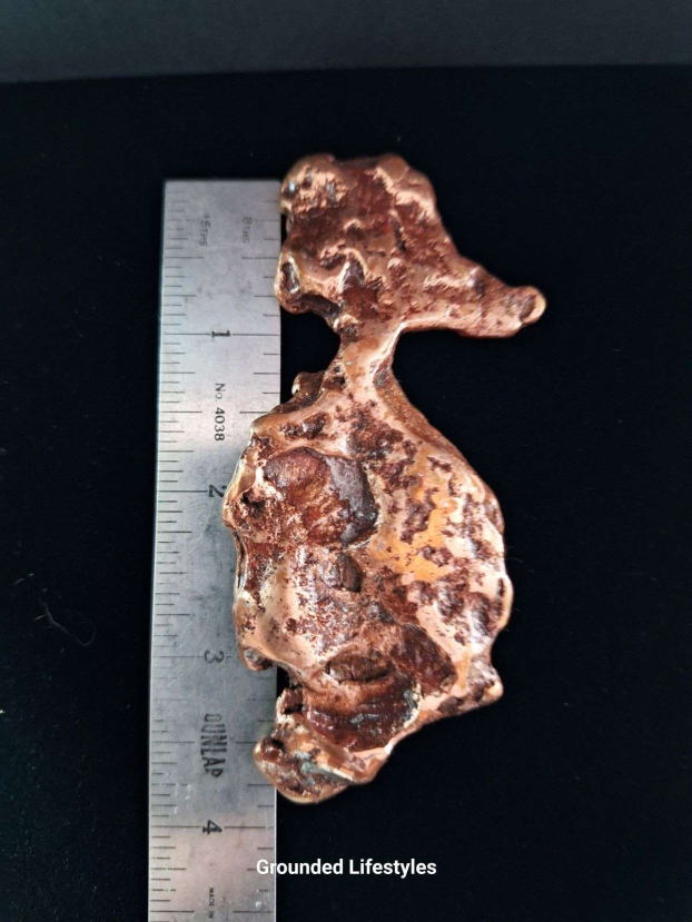 Naturally shaped copper specimen from Michigan resembling a duck