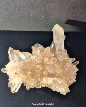 2.75 inch quartz cluster from the Himalayas with multiple terminated points.