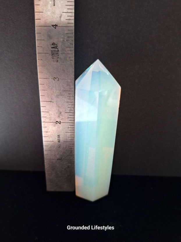 polished opalite tower 3.5 inch translucent stone