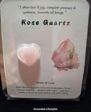 rose quartz heart stone of love polished crystal