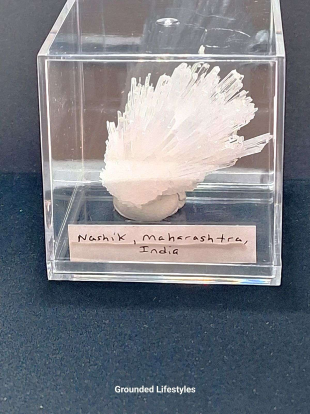 scolecite spray mineral specimen from India