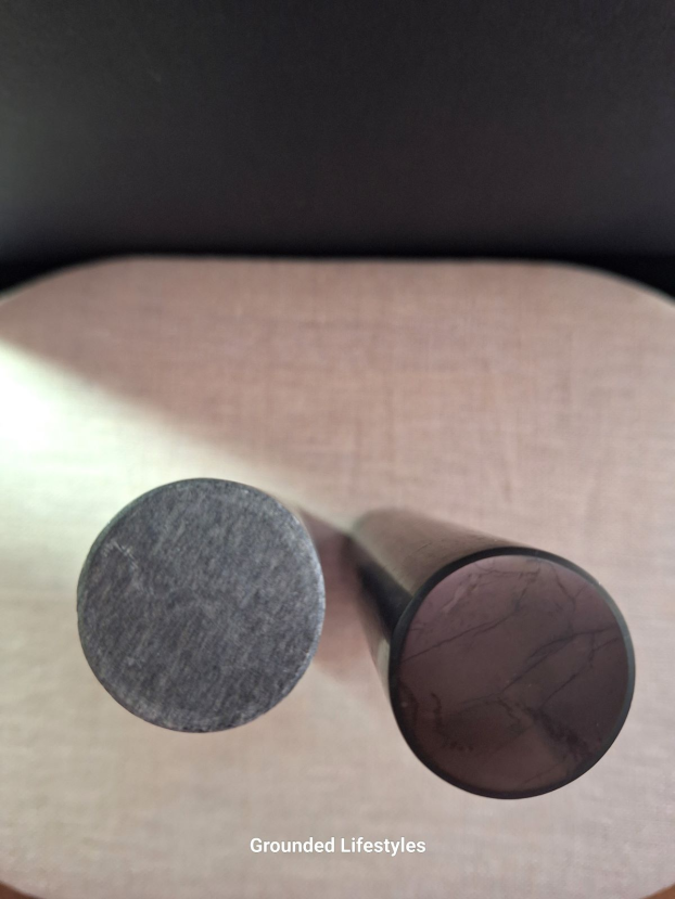 Shungite and soapstone harmonizer set 4 inch rods from Russia.