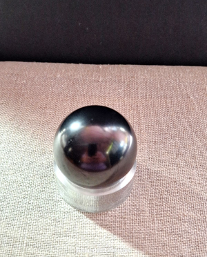 1 inch polished Shungite sphere from Karelia Russia.