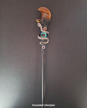 tiger-eye-resin-wand-with-half-moon-stone-and-silver-snake.