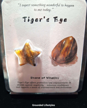 tiger eye star stone of vitality polished crystal