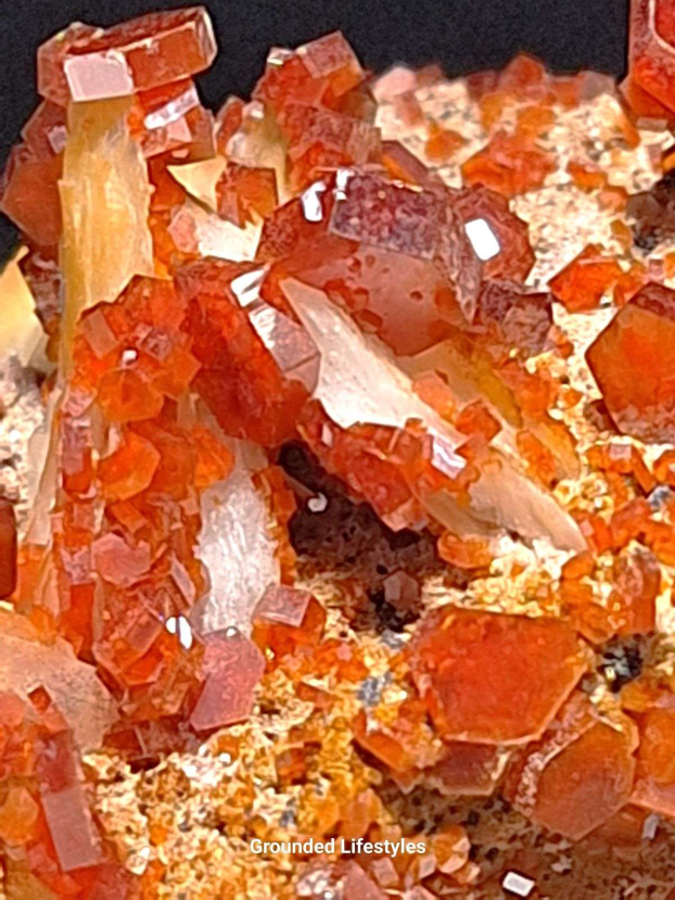 vanadinite cluster 3.5 inch crystal specimen from Morocco