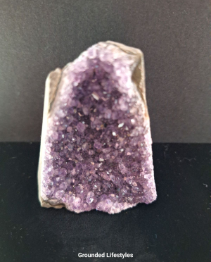 Brazilian amethyst cut base 2.50 inch polished and natural crystal cluster