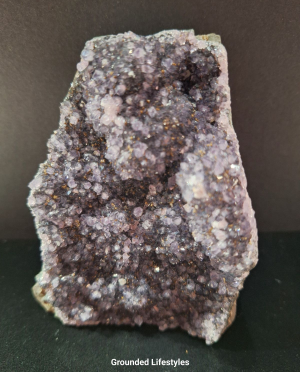 Brazilian black amethyst 3.25 inch upright quartz display