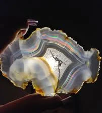 Iris agate slab
