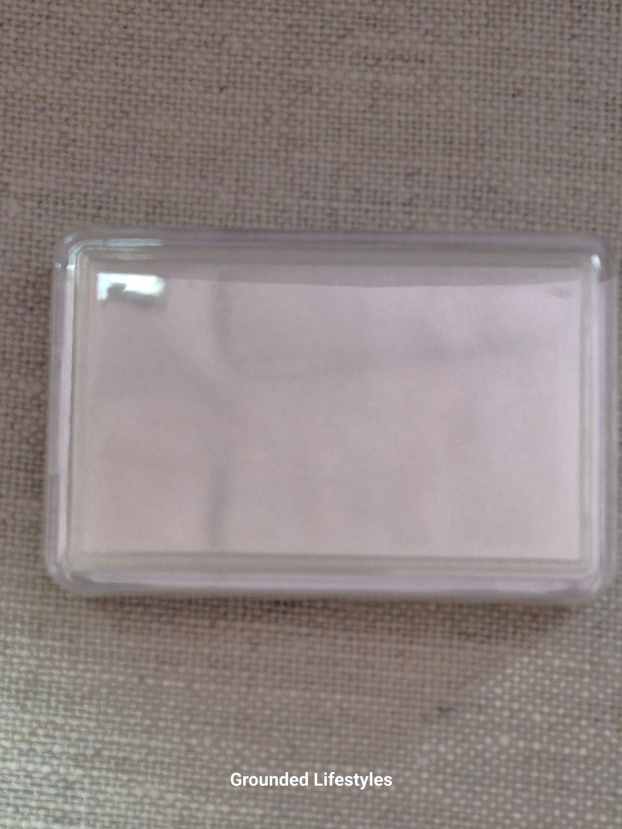 lunar meteorite Bechar 003 sample from Sahara Desert in display container