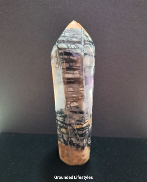 Hand-polished 5 inch Picasso Marble point from Utah.